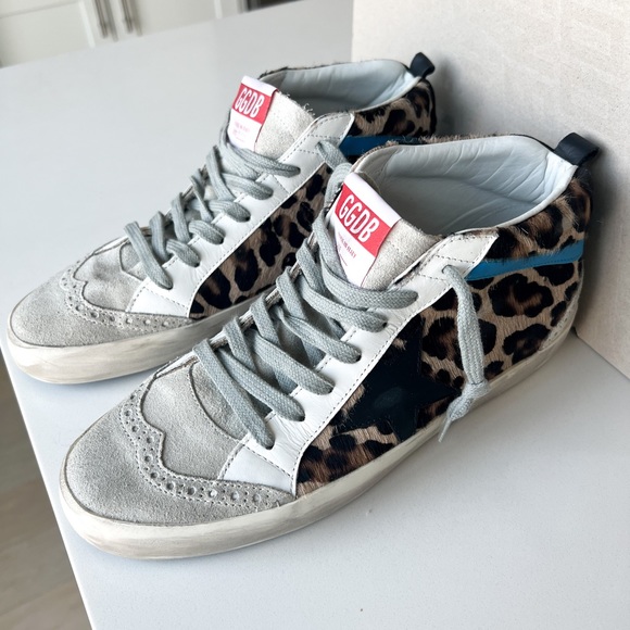 Golden Goose Leopard Mid Star Sneakers - Picture 6 of 9